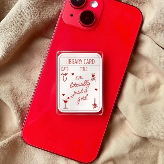 Reading Is My Jam Phone Grip, Cute Book Lover Phone Holder, Strawberry Jam Aesthetic Phone Stand, Bookish Gift for Readers