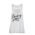thumbnail image 1 of Reading Is My Jam Women's Fashion Sleeveless Flowy Racerback Workout Yoga Tank Top Sport Grey Medium, 1 of 3