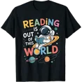 thumbnail image 1 of Reading Is Out Of This World Space Books Lover T-Shirt, 1 of 6