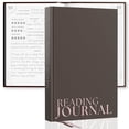 thumbnail image 1 of Reading Journal For Book Lovers - Journals to Review 55 Books - Ultimate Reader Kit with Tracker, Log, Challenge & Prompt Guides - Reading Accessories For Book Lovers Or Club Tracking - Brown, 1 of 9