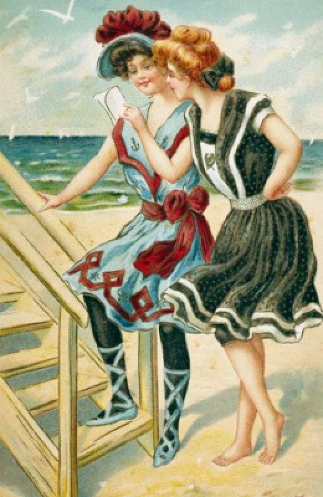 Reading Letter Nostalgia Cards Canvas Art - (24 x 36)