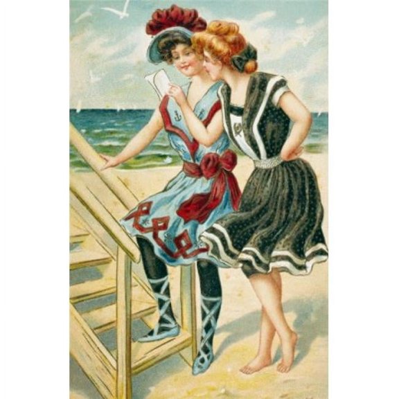 Reading Letter Nostalgia Cards Poster Print - 18 x 24 in.