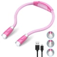 thumbnail image 1 of Reading Light, AMIR LED Book Light Rechargeable Neck Reading Light for Reading Knitting Camping Repairing Kids Gift Pink, 1 of 10