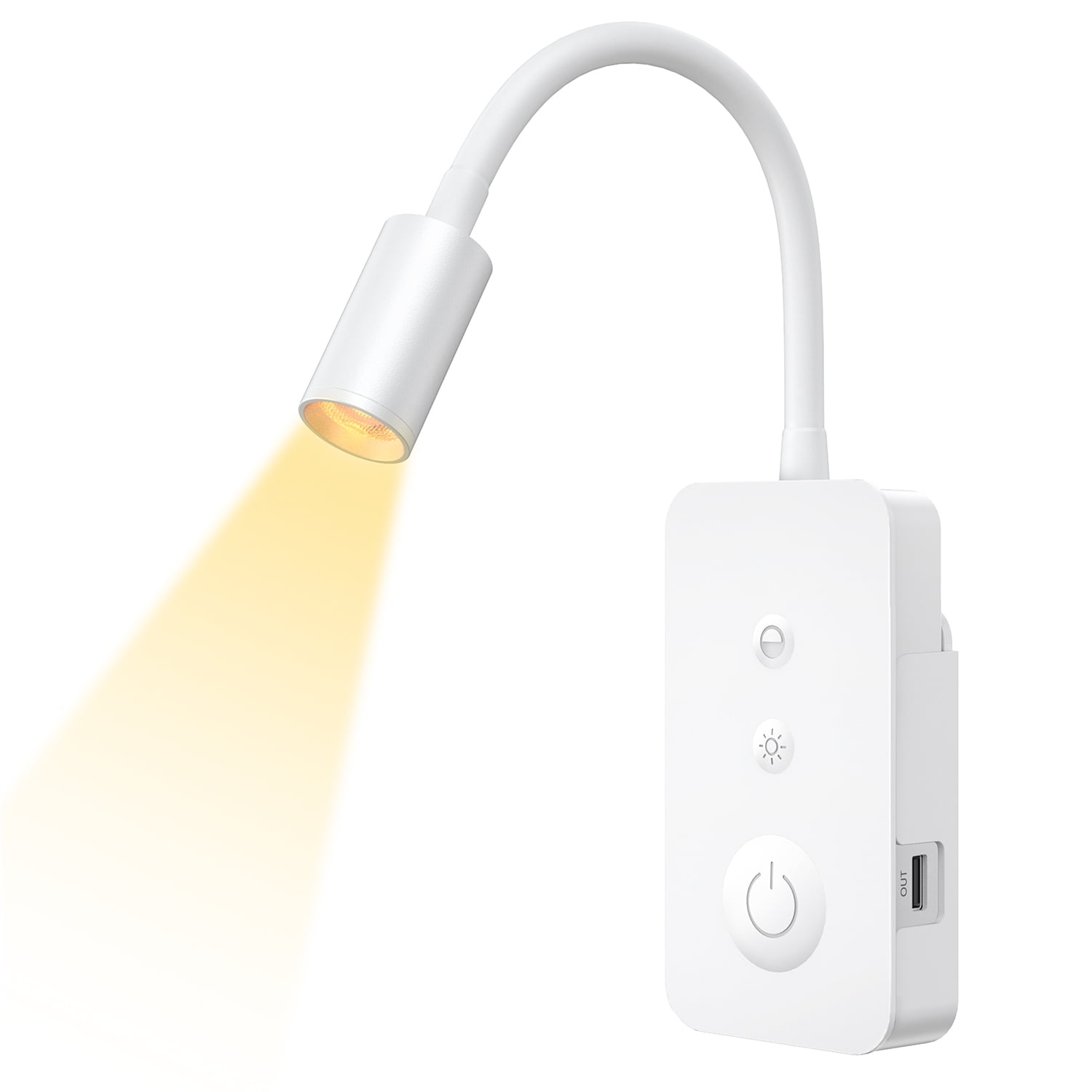 Reading Light Wall Mounted LED Bed Lamp Rechargeable Battery Operated