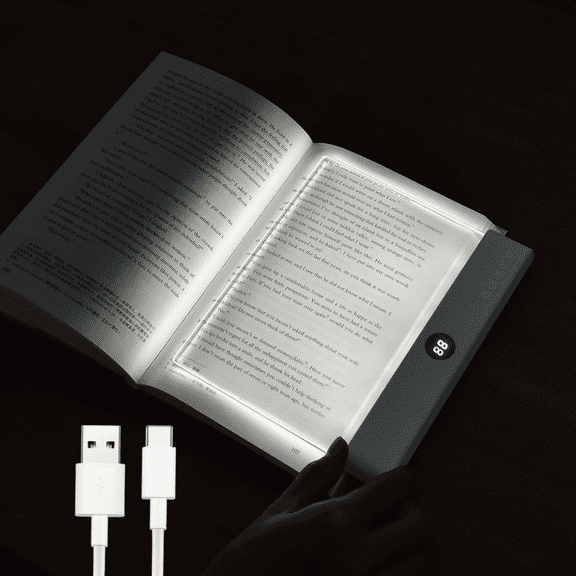 Reading Lights For Books In Bed,Booklight,Reading Book Light,Book Loght,Reading Lamps,Lumalit Book Page Light,Luma Lit Book Light,Full Page Book Light,Flat Reading Light,Led Panel Reading Light