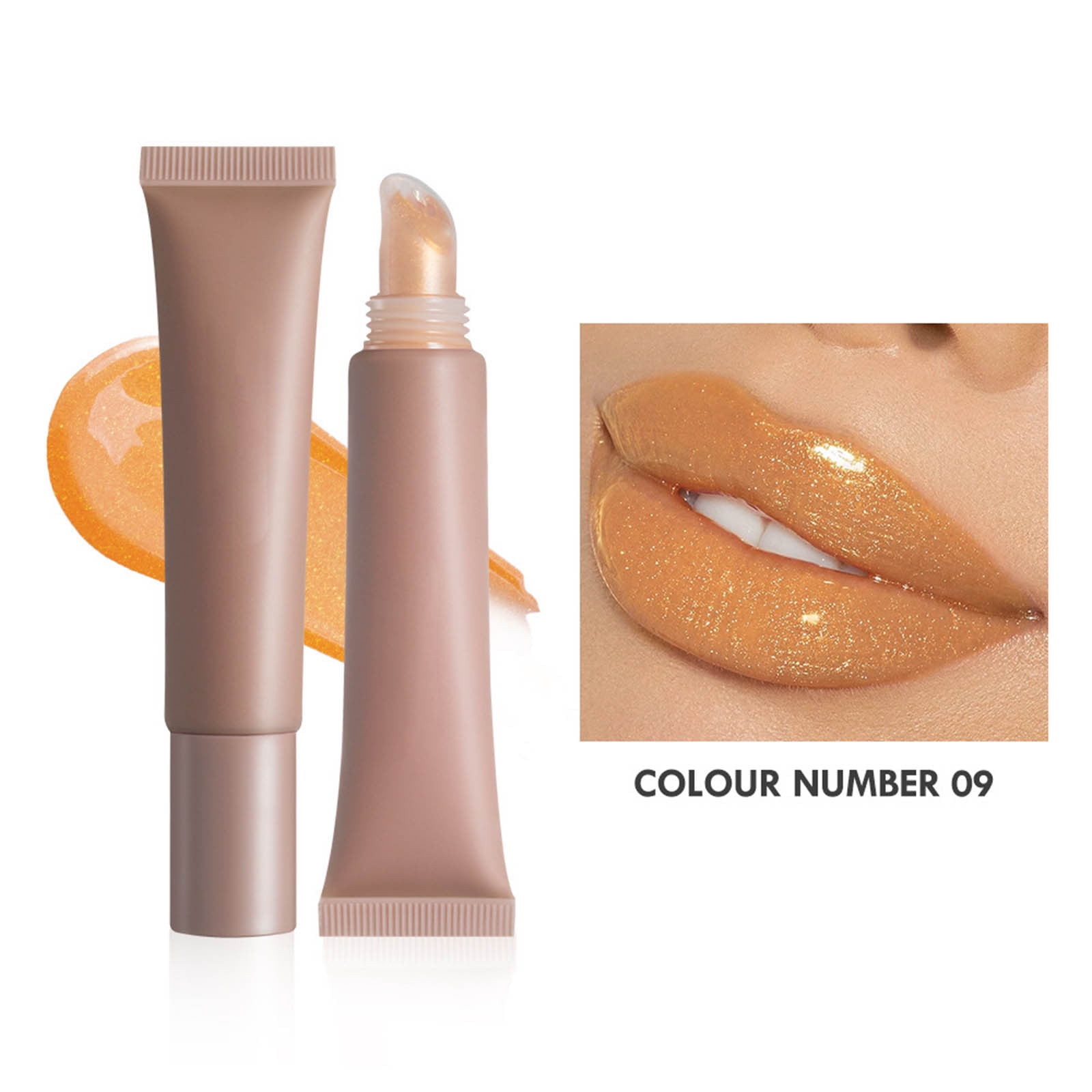 Lip Gloss Pipettes Makeup for Teens 13-14 Candy Colors Oil Based Light Bulb Lip Gloss Full Lip Gloss Pack Girls Lip Gloss 28 Lip Jelly Lip Gloss with Glitter inside Stay Glossy Lip Gloss Clear Natural