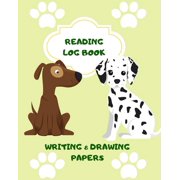 Volume 3 Reading Log Book Writing & Drawing Papers Read Record Activity for Kids, Book 2, Paperback