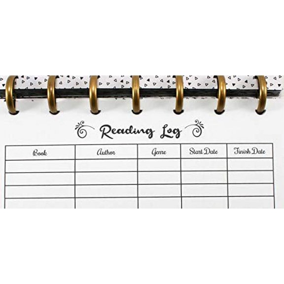 Reading Log for 7 Disc Planners