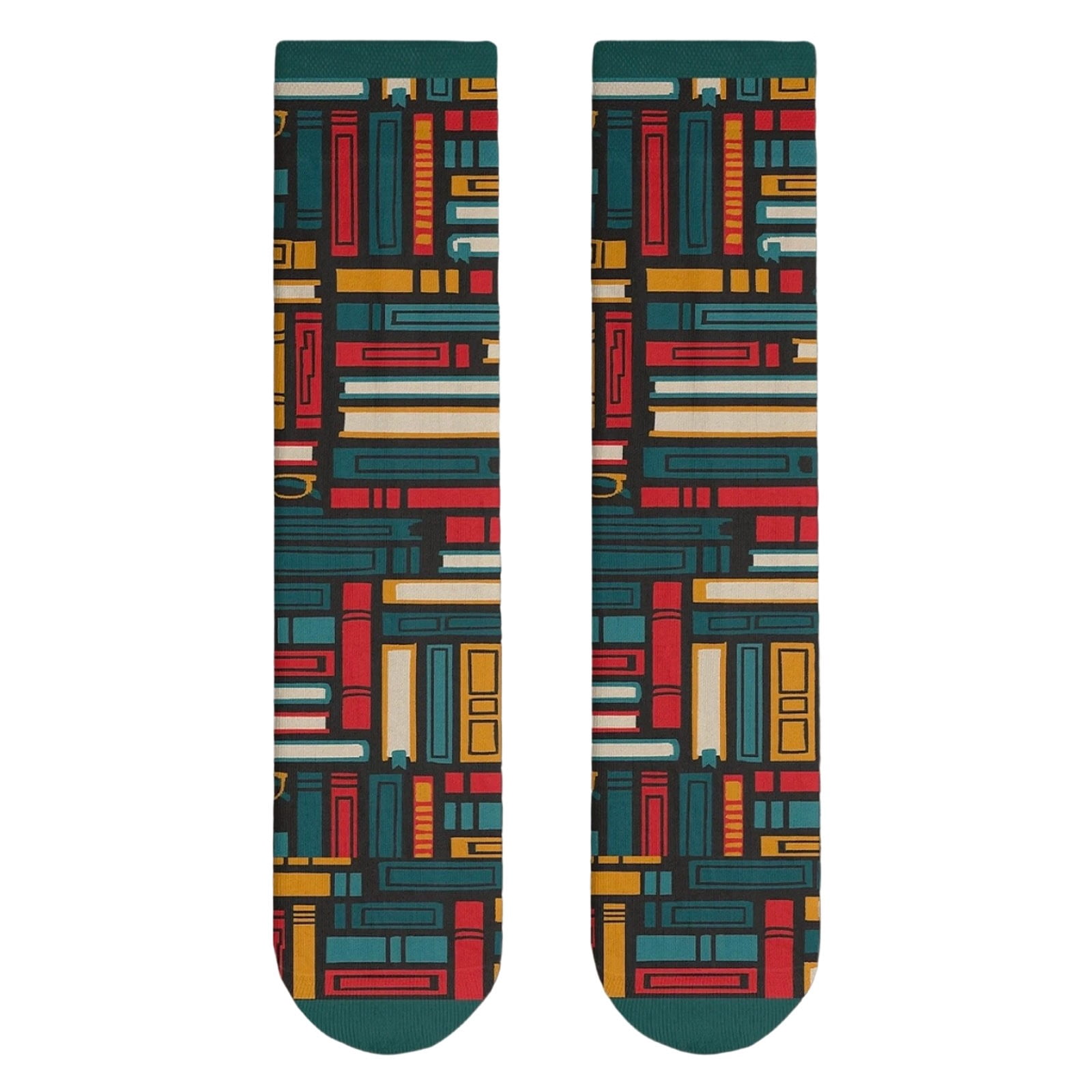 Reading Lover Socks For Women Book Themed Novelty Crew Stockings ...