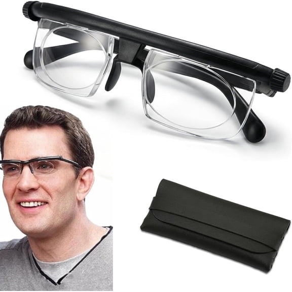 Reading Magnifier Glasses with Adjustable Magnification Non-Prescription Reading Aid for Books, Screens & Daily Tasks Lightweight, Unisex (1pcs)