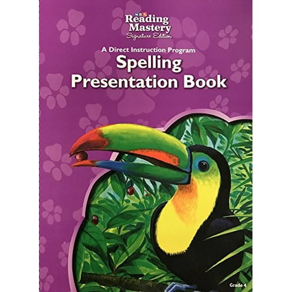 Pre-Owned SRA Reading Mastery Signature Edition A Direct Instruction Program Spelling Presentation Book Grade 4 Paperback