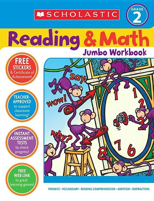 TERRY COOPER; SCHOLASTIC TEACHING RESOURCES Reading & Math Jumbo Workbook: Grade 2, (Paperback)