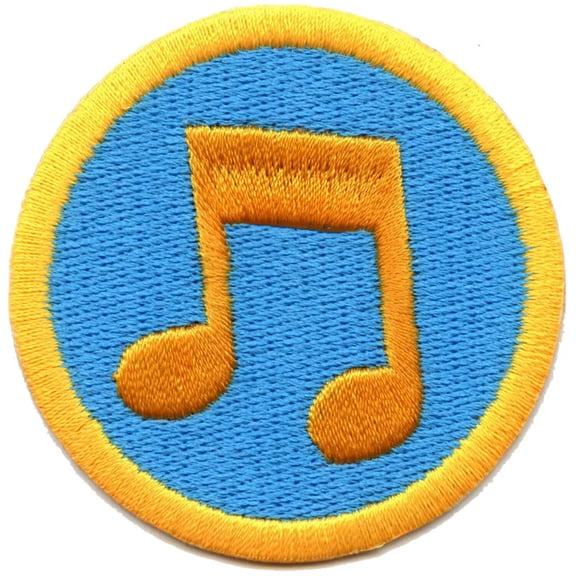 Reading Music Scout Merit Badge Embroidered Iron on Patch