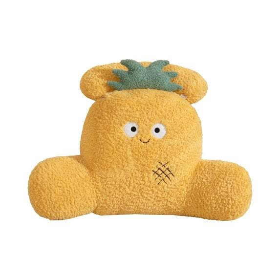 Reading Pillow with Arms, Shredded Memory Cotton Back Pillow for Bed Sitting Up - Sit Up Backrest Support Cute Cushion for Reading & Rest Bed - Adjustable Comfort, Dorm Essentials