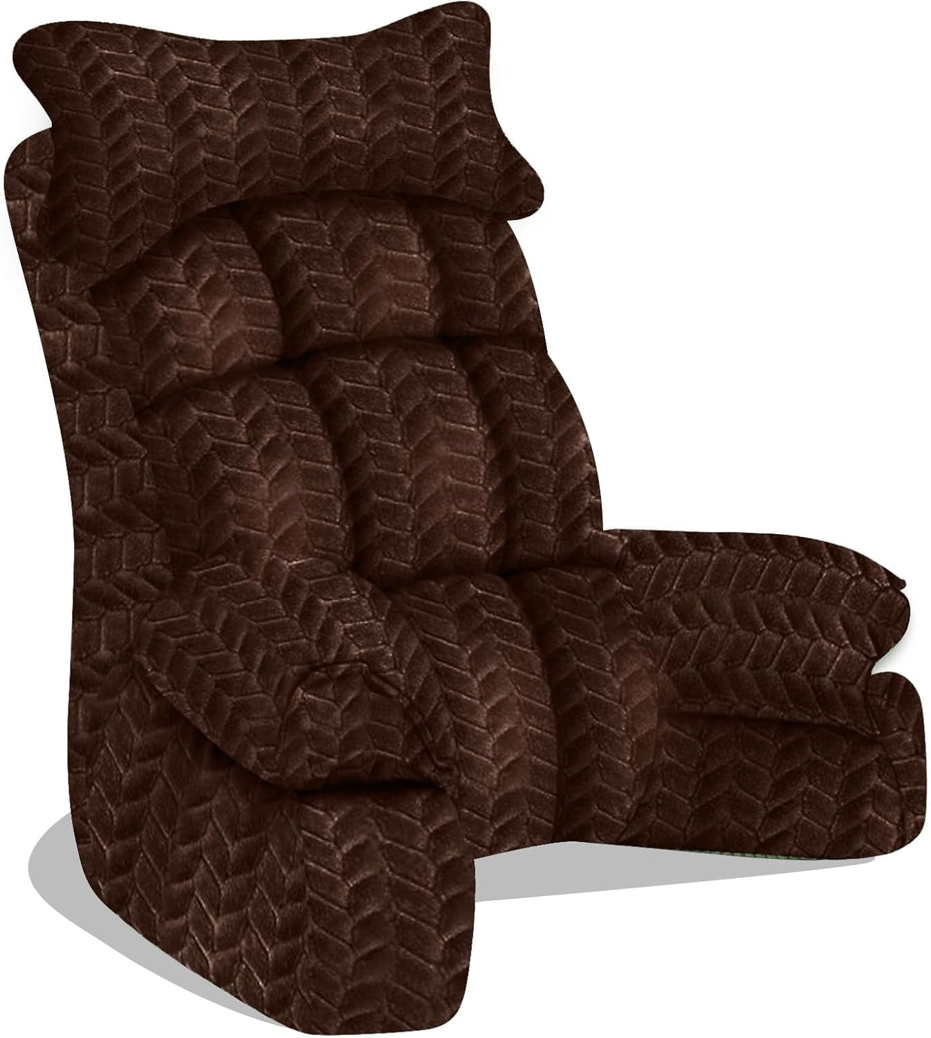 Kölbs Wedge Reading Cushion, Back Pillow For Bed Sitting Up, Cushion With Arms For TV Book Gaming Dorm Rooms, Backrest (Grey/White, Standard