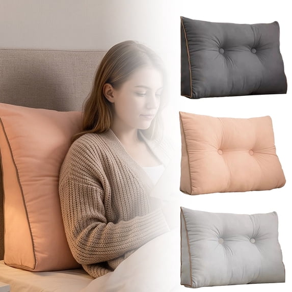 Reading Pillow, Headboard Pillow Back Pillow for Sitting in Bed for Reading, Relax, Reading Pillow for Adults, Moms & Kids, Sit Up Pillow for Bed