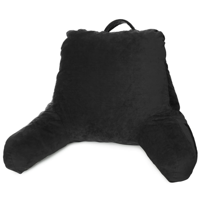 Reading Pillow Petite Back Pillow Backrest Pillows for Bed with Arms Shredded Memory Foam Back Pillows for Sitting in Bed Small Back Support