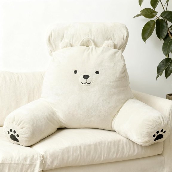 Reading Pillow Plus, Pillow Bed Sitting Up for Adult & , Rest Pillow Support for Reading & Rest Bed, Add Height and Removable Pillows, Valentine's , Lvory