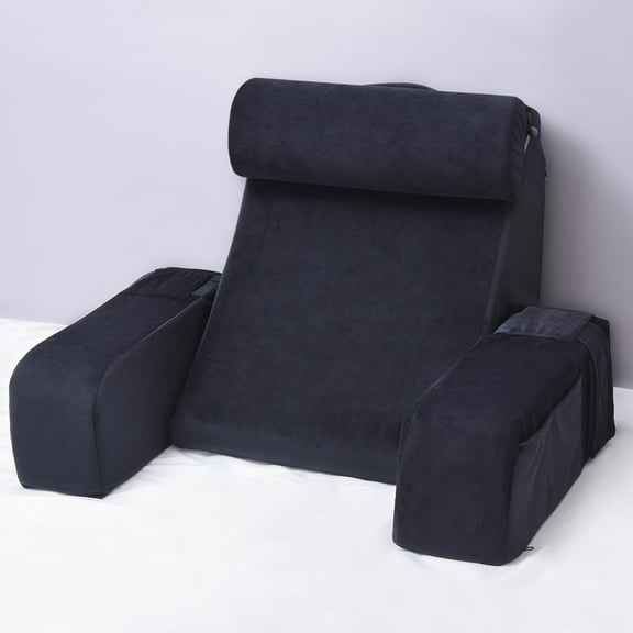 Reading Pillow for Sitting in Bed Adult, Back Pillow for Bed Sitting up, Reading & Bed Rest Pillows for Watching TV/Reading/Gaming/Resting in Bed, Couch or Floor, Medium 19"