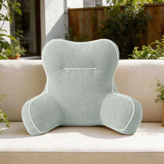 Reading Pillow for Sitting in Bed, Back Support Pillow for Sitting Up, Bed Rest Pillow, Lumbar & Neck Back Support, Adult Back Pillow Bed Chair for Bed Rest, Reading, Watching TV, Gaming