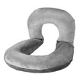 thumbnail image 1 of Reading Pillow U-Shaped, Large Bed Rest withCover - Support for Reading, Gaming, Working - Washable Back Pillow for Bed, Sofa, Chair - Grey, 1 of 1