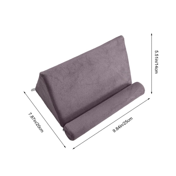 Reading Pillow with Tablet Holder 7.87x9.84 Inch Multi-Angle Support Cushion for Bed Sofa Lap Desk Virelaxpo