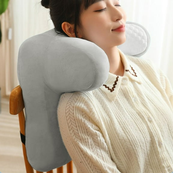 Reading Pillows for Sitting in Bed Adult, Back Rest Pillow with Arms, Pockets and Washable Cover - Back Pillow for Sitting in Bed for Bedrest or Relief