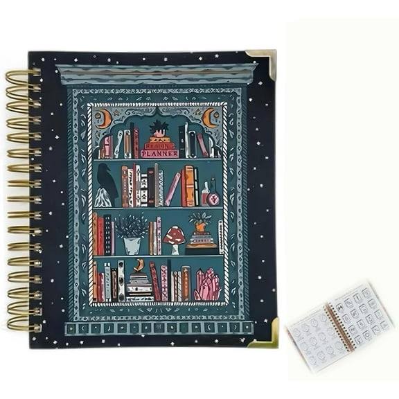 Reading Planner for Book Lovers, Book Tracker Journal with 12 Undated Monthly Planners & 52 Weekly Reading Logs, Log and Review, Gifts for Books Lover & Reader (Q)