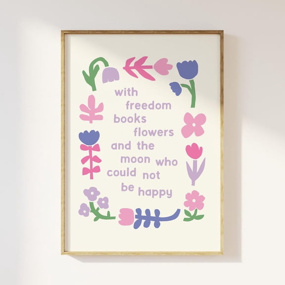 Reading Quote Print, Whimsical Bookish Wall Art, Cute Book Lover Decor, Aesthetic Book Club Wall Art, Cozy Book Nook Art Wall Art, Modern Wall Decor, 8x12 UNFRAMED