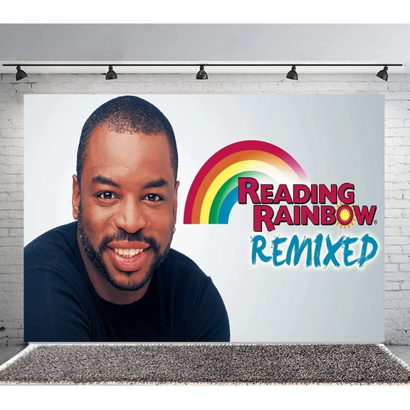 Reading Rainbow Backdrop Banner Party Supplies Poster Movie Theme Background for Photography Birthday Decorations