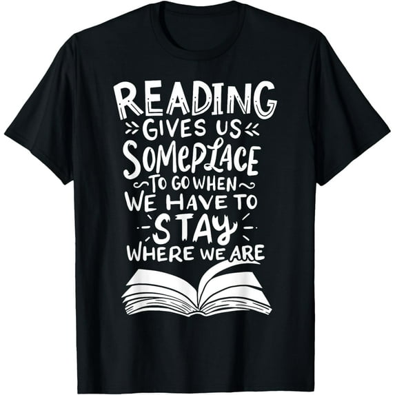 Reading Reader Book Lover Literature Library Month Gift T-Shirt100% pure cotton short-sleeved shirt for both men and women