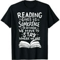 thumbnail image 1 of Reading Reader Book Lover Literature Library Month Gift T-Shirt, 1 of 4