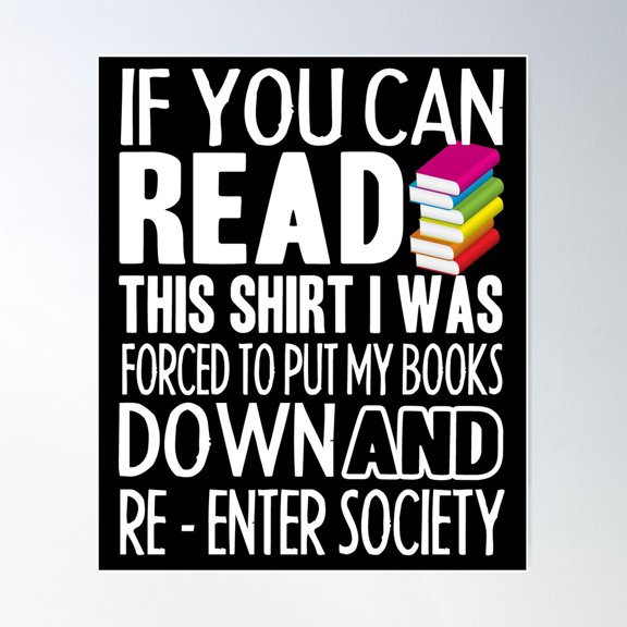 Reading - Reading Lover Poster Wall Art, Modern Wall Decor For Living Room Bedroom, 16x24 UNFRAMED