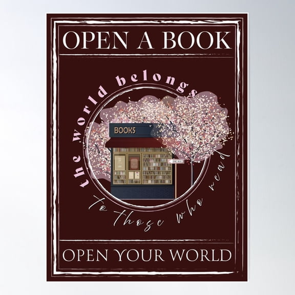 Reading, Reading Lovers, Librarian Book Club Books Poster Poster Wall Art, Modern Wall Decor For Living Room Bedroom, 16x24 UNFRAMED