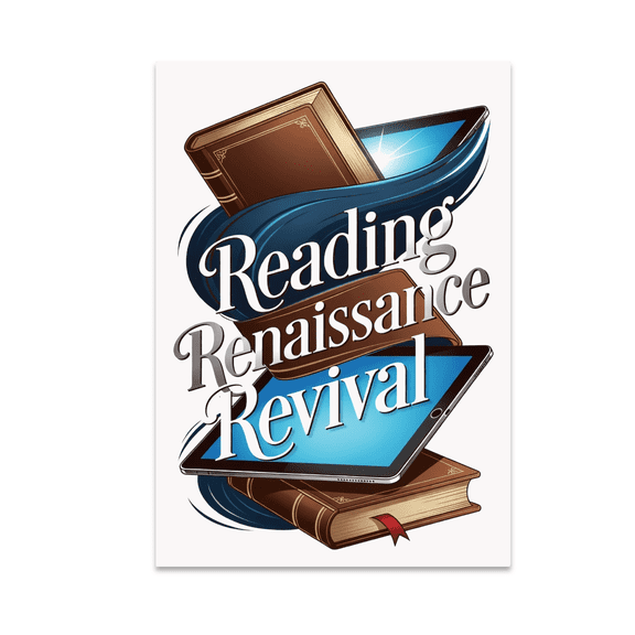 Reading Renaissance Revival Poster Print - Book Lover - 13x19 Glossy Poster