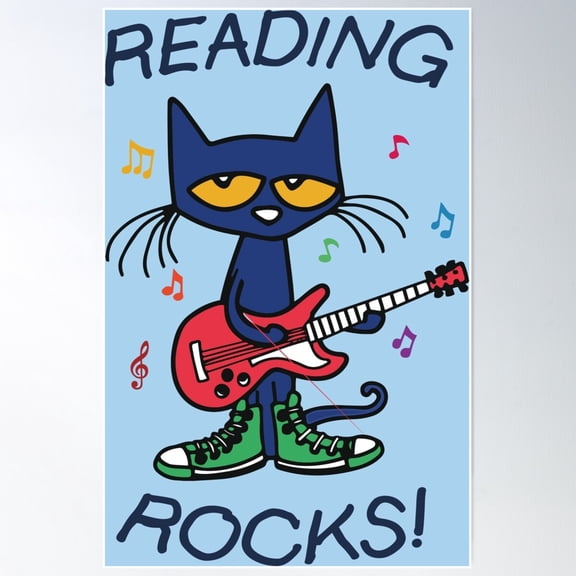 Reading Rocks ! Poster Wall Art Modern Wall Decor For Living Room Bedroom
