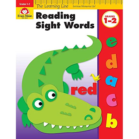 Pre-Owned Evan-Moor Learning Line: Reading Sight Words, Grade 1 - 2 Workbook, 9781596731844, 1596731842, Paperback, Activity Book edition