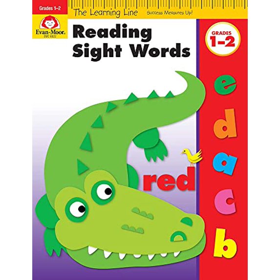Pre-Owned Evan-Moor Learning Line: Reading Sight Words, Grade 1 - 2 Workbook, 9781596731844, 1596731842, Paperback, Activity Book edition
