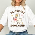 thumbnail image 1 of Reading Silly Goose Book Club Shirt, Book Month Duck Graphic Tee, Bookish Reader Gift Idea, Comfort Colors Unisex Cotton T-Shirt, Size S-3XL, 1 of 3