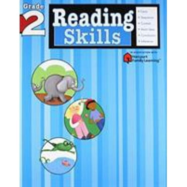 Pre-Owned Reading Skills: Grade 2 (Flash Kids Harcourt Family Learning) (Paperback) 141140114X 9781411401143