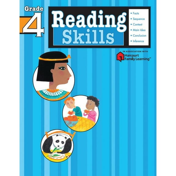 Reading Skills: Grade 4 (Flash Kids Harcourt Family Learning)