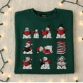 thumbnail image 1 of Reading Snowman Embroidered Sweatshirt, Christmas Bookworm Gift, Holiday Reader Sweater, Winter Reading Hoodie, Cozy Christmas Shirt, 1 of 4