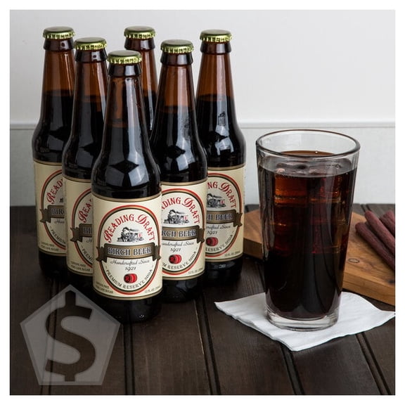 Reading Soda Works Birch Beer 12 fl. oz. - 12/Case