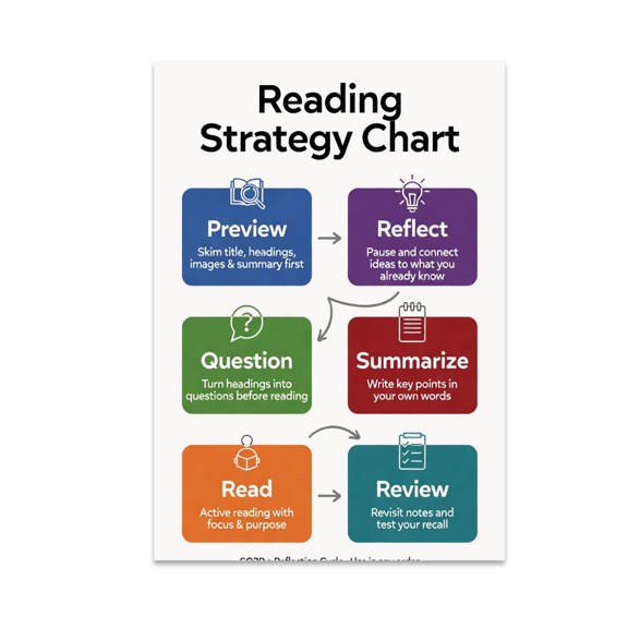 Reading Strategy Wall Decor - Book Lover - 13x19 Poster Print