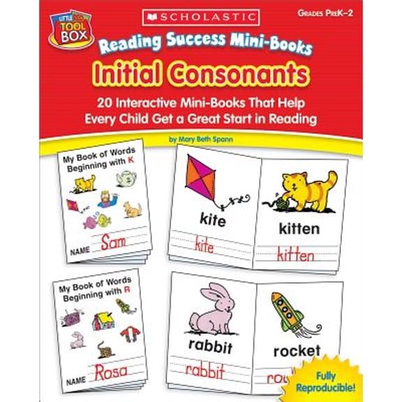 Pre-Owned Reading Success Mini-Books: Initial Consonants: 20 Interactive Mini-Books That Help Every Child Get a Great Start in Reading (Paperback) 0439086787 9780439086783