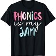 thumbnail image 1 of Reading Teacher Phonics is my Jam Funny Science of Reading T-Shirt, 1 of 4