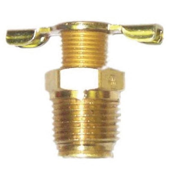 Reading Technologies RTCPC-03 0.375 in. Eliminate Manual Petcock Drain Filter Dryer - Brass