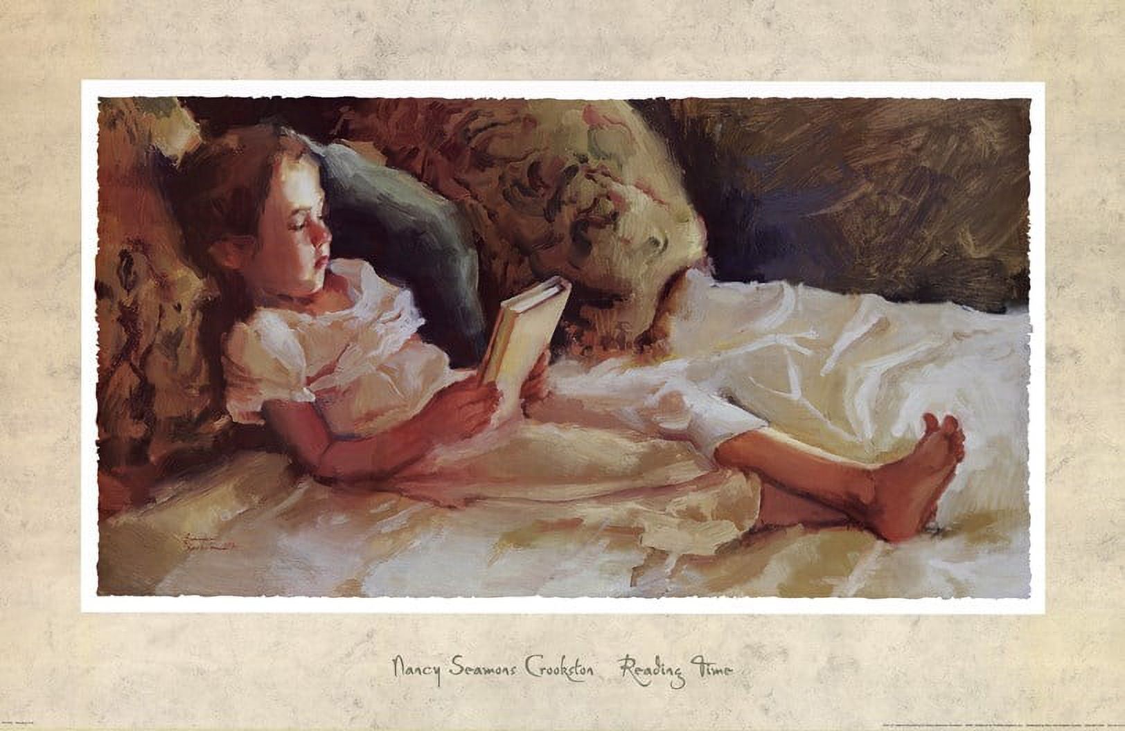 Reading Time by Nancy Seamons Crookston Fine Art Poster Print by Nancy