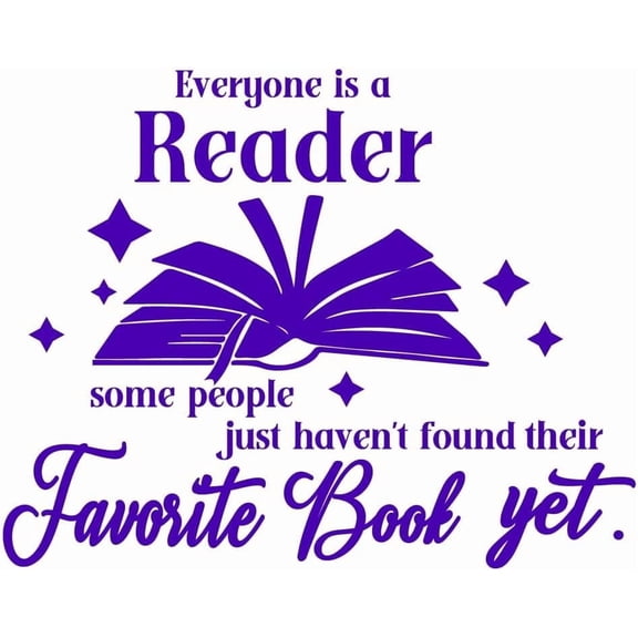 Reading Wall Stickers Book Wall Decal Reading Inspirational Decals Stickers DIY for Walls Everyone is a Reader Transfer Vinyl Quotes Art Mural DIY for Classroom Nursery Library Decor Back to School