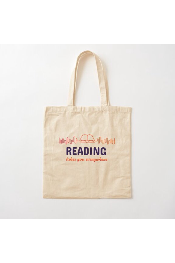 Reading Will Take You Everywhere Cotton Tote Bag Canvas Tote Bag, Family Gift For Mother, Her